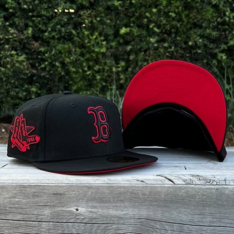 New Era Boston Black Red Outline 1961 ASG Red UV