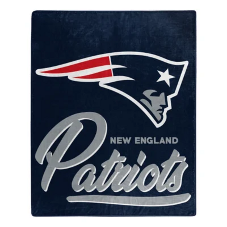 Northwest Patriots Signature Plush Raschel Throw Blanket 50x60