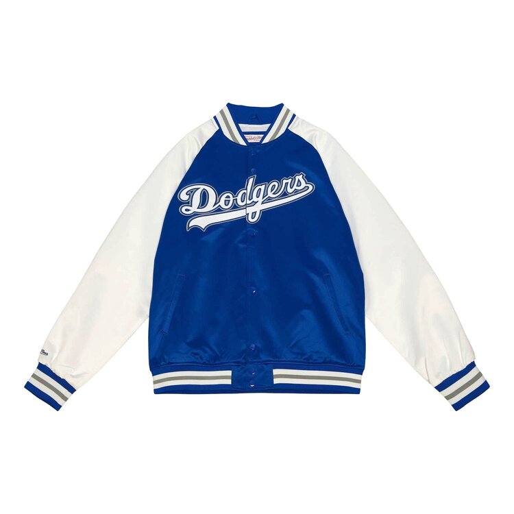 Mitchell and Ness LA Dodgers M&N Men's Primetime Lightweight Satin Jacket Royal-White