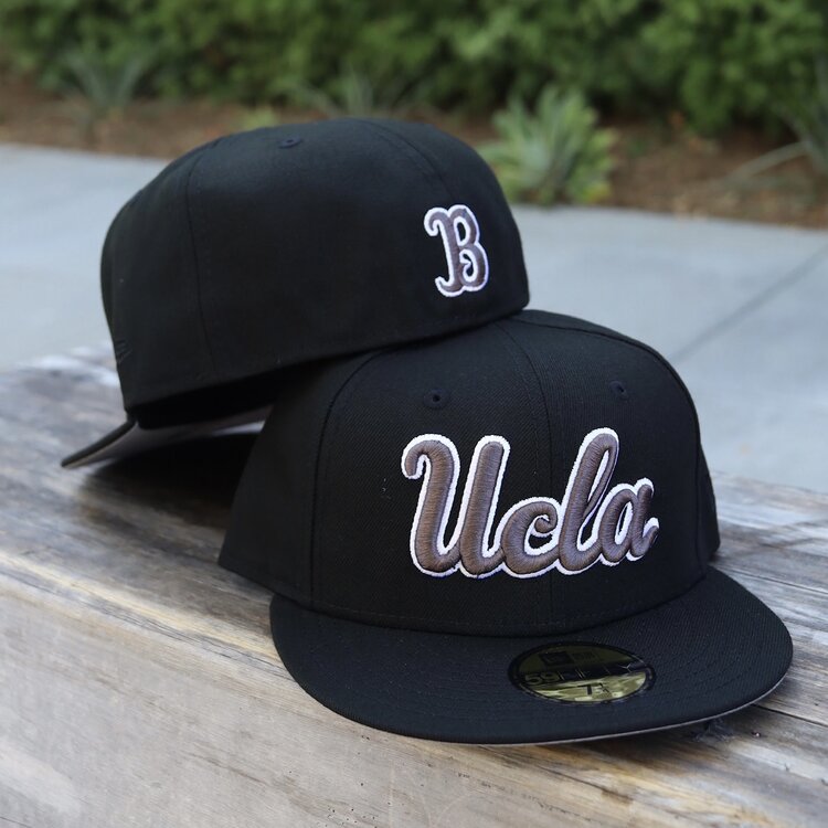 New Era UCLA Script Black Gray-White