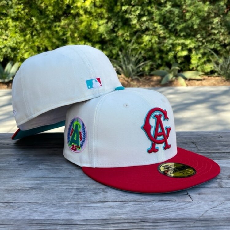 New Era CA Ivory/Red 25th Teal UV