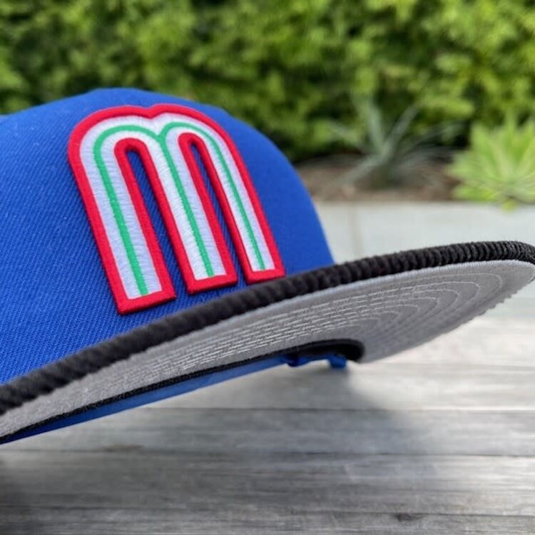 New Era Mexico "M" Royal /Black Cord w/Flag 950 Snapback