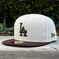 New Era LA Dodgers Stone/Dark Brown Gray UV