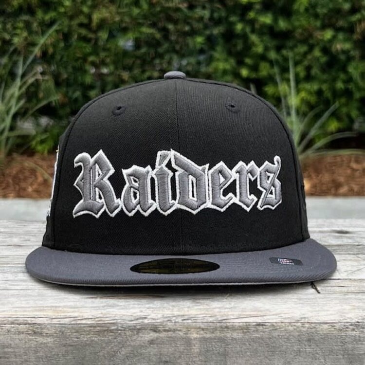 New Era Raiders Old English Black/Graphite 60 Years