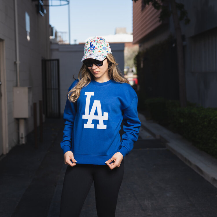 Antigua LA W Royal Crew Sweater