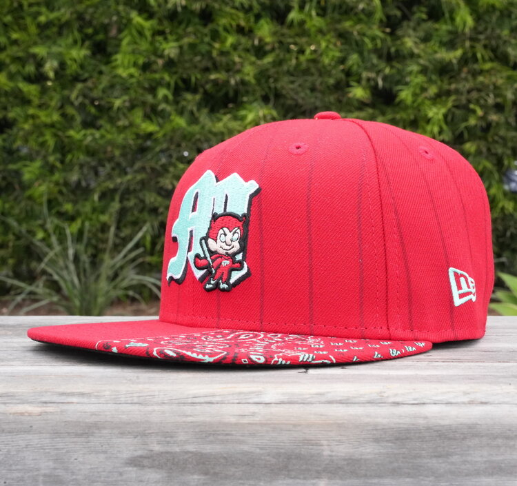 New Era Diablos Rojos Del Mexico Red Stripe Away