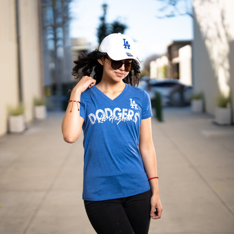 G-III LA Dodgers W GIII Key Move V-Neck