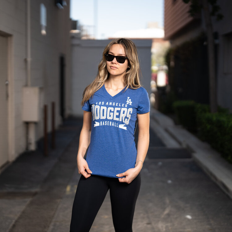 G-III LA Dodgers W G-III Dream Team Blue Tee