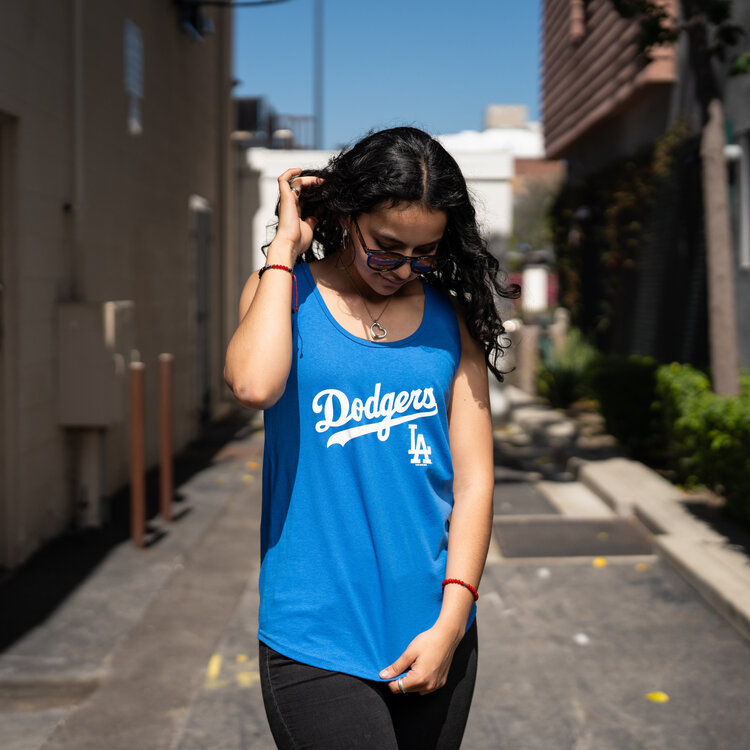 G-III LA Women's Blue Tank Wordmark