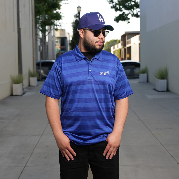 Antigua Dodgers M Polo Compass Royal