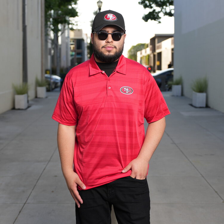 Antigua 49ers M Polo Red Compass