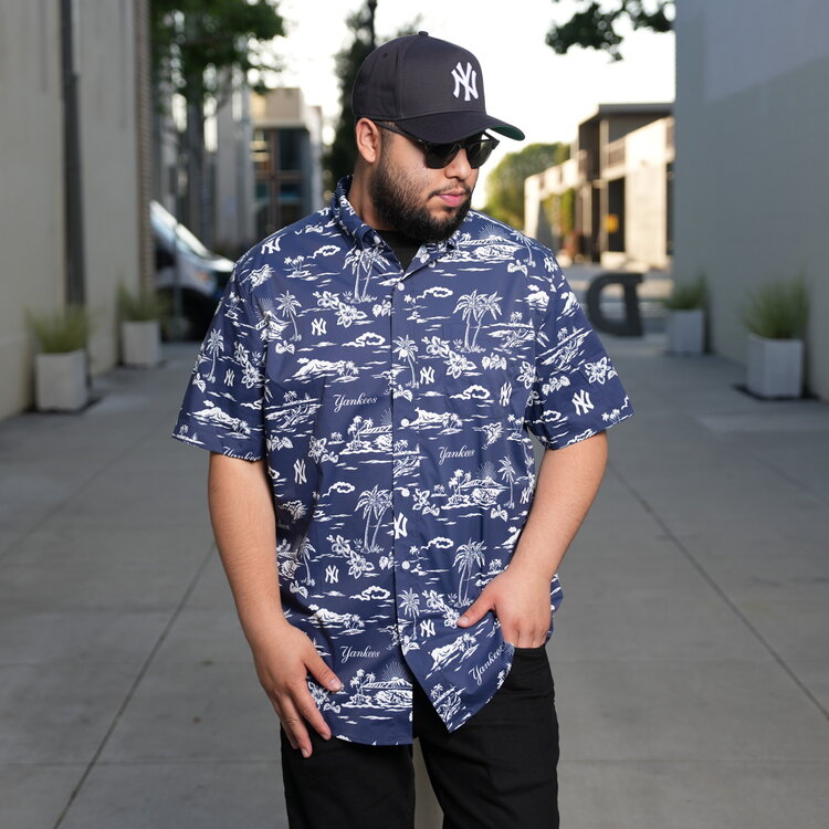 Reyn Spooner Yankees Reyn Spooner Kekai Navy Button-Down