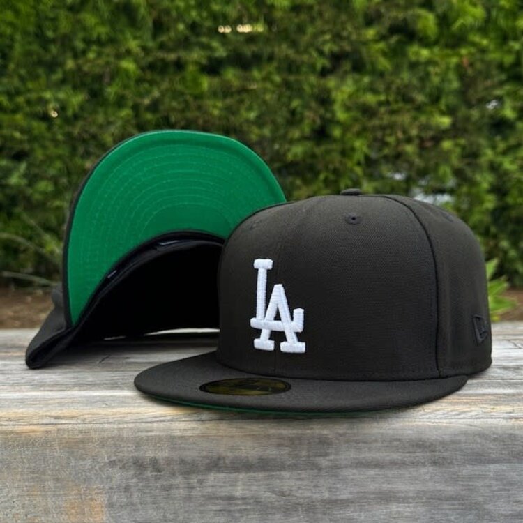 New Era LA Dodgers Black White OG Green UV