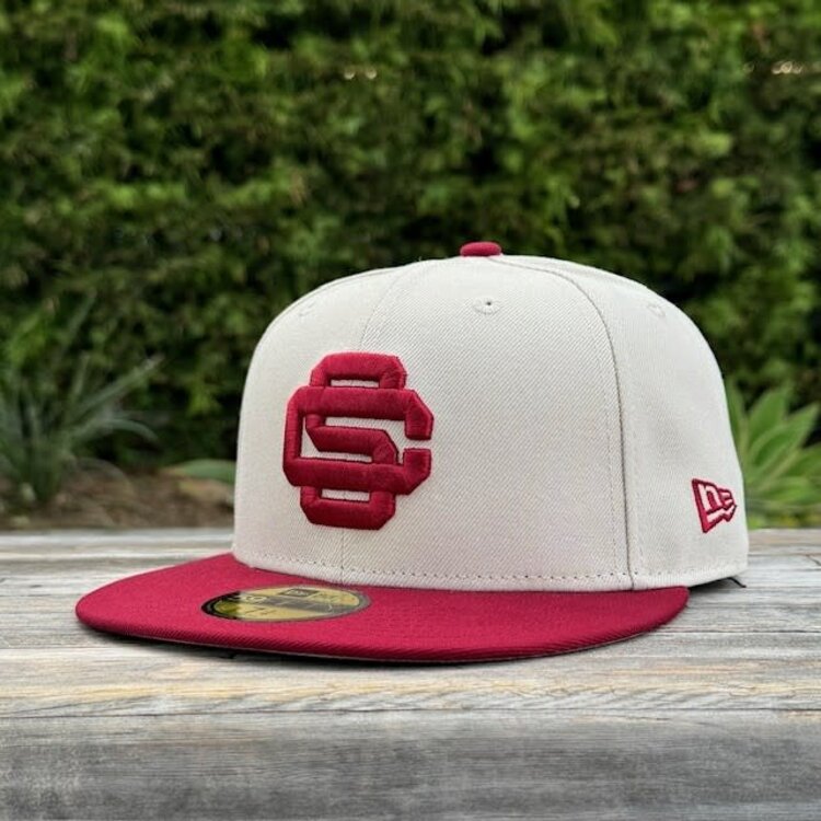 New Era SC Stone/Cardinal Alt Logo