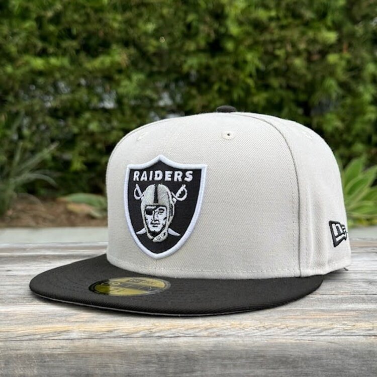 New Era Raiders Natural/ Black Shield