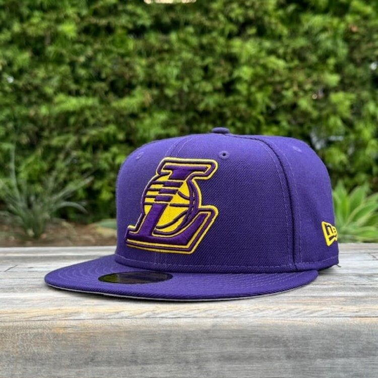 New Era Lakers Official Logo L Purple