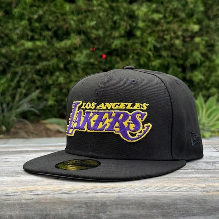 New Era Lakers Wordmark Black Team