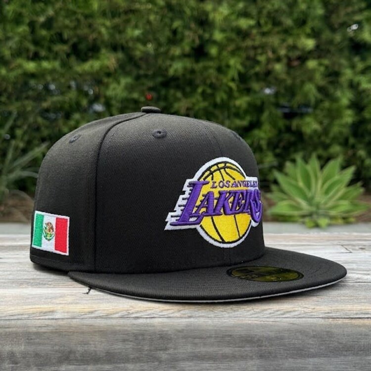 New Era Lakers Black Team Mexico Patch