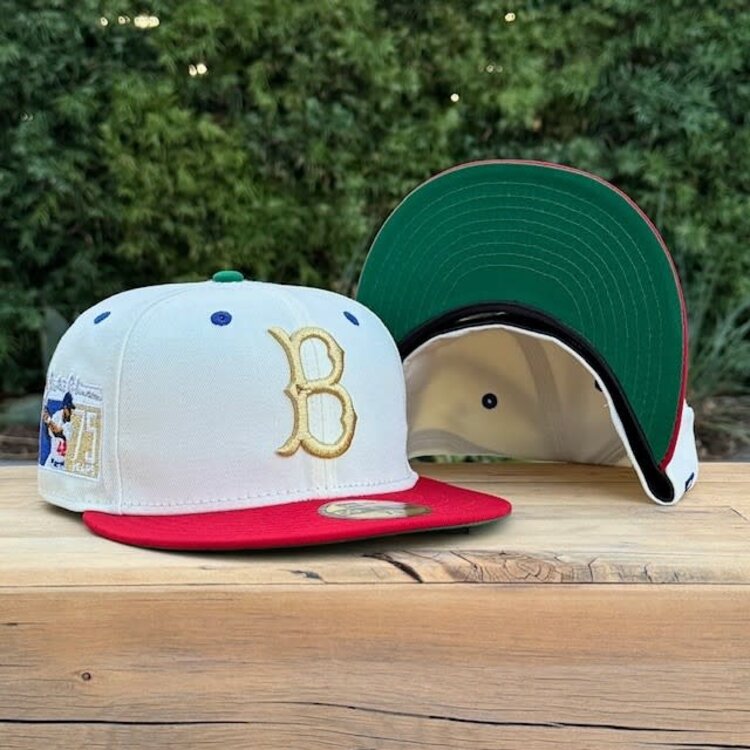 New Era Dead Stock - Brooklyn JRobinson Ivory/Red 75th