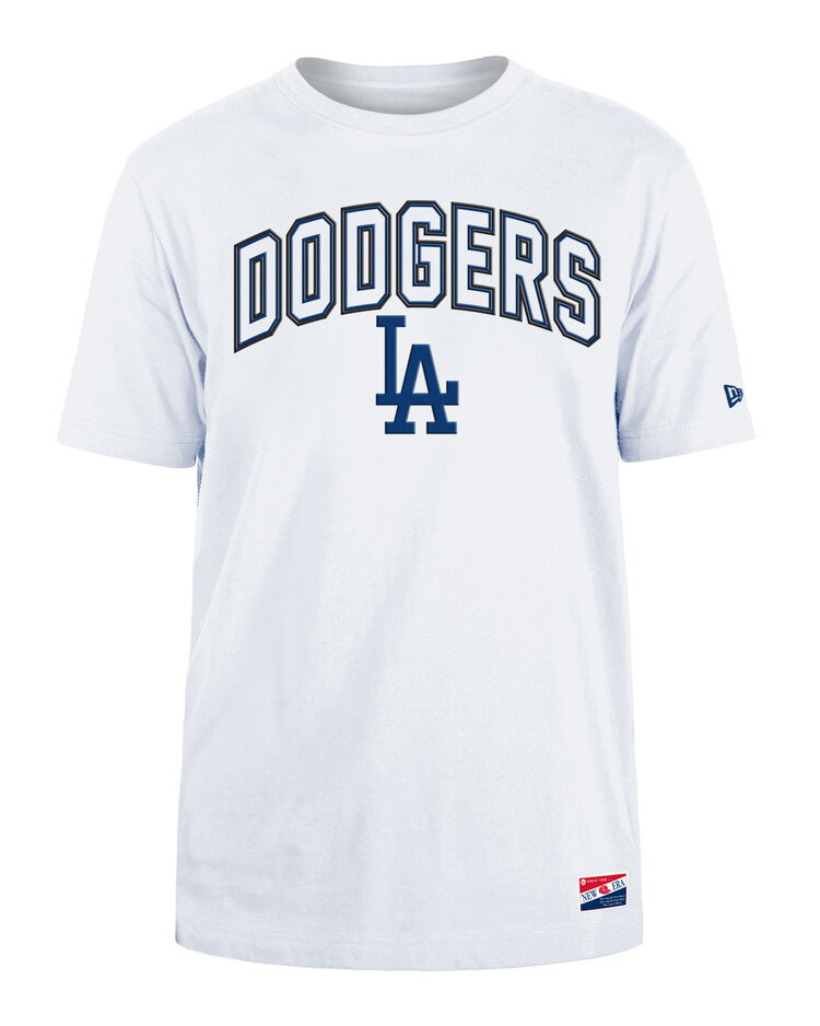 New Era Dodgers Men's NE Block + LA White SS Tee
