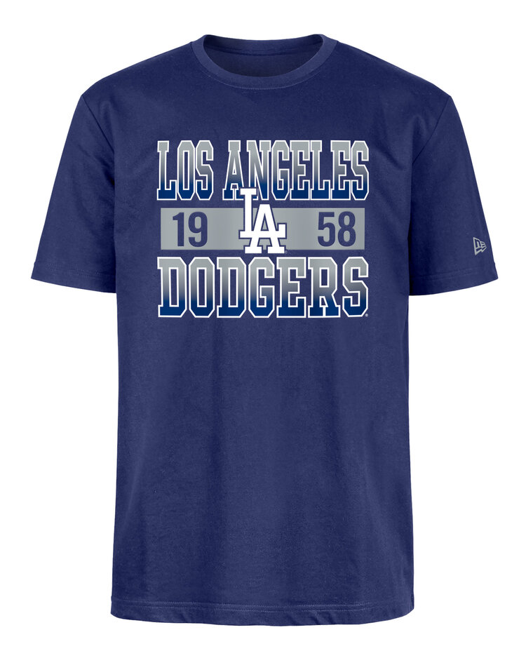 New Era Los Angeels Dodgers Men's NE Block + 1958 Royal SS Tee
