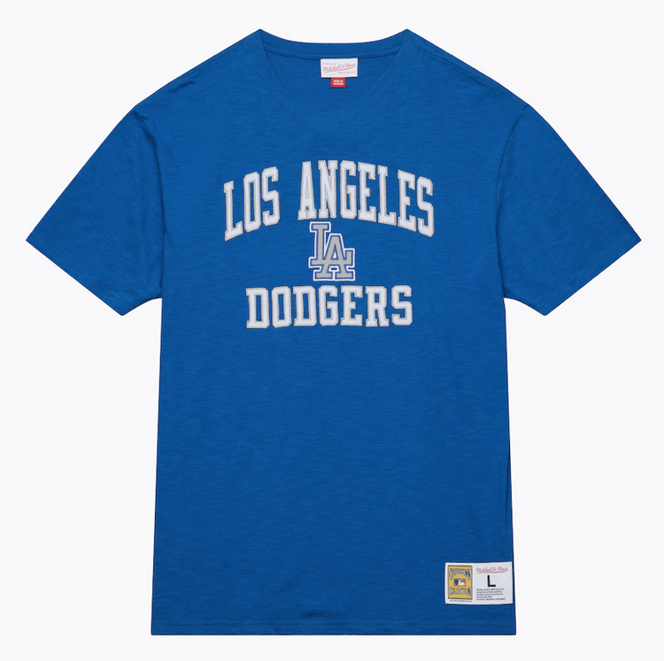 Mitchell and Ness LA Dodgers Men's M&N Legendary Slub Vintage Logo SS Tee