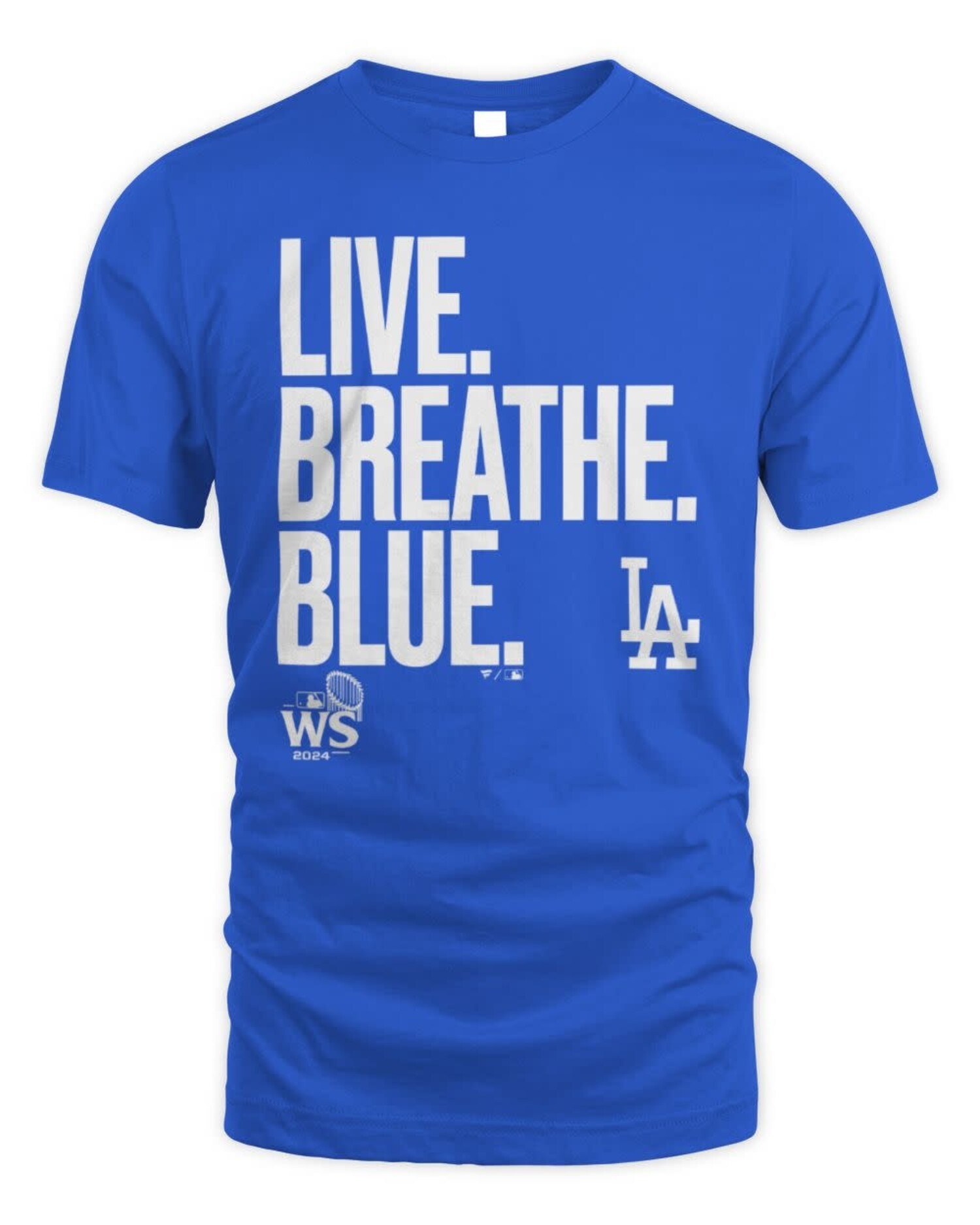 LA Dodgers Live Breathe Blue T-Shirt - The Locker Room of Downey