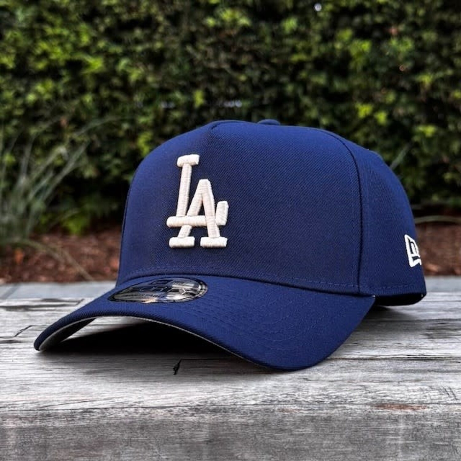 LA Dodgers Navy Ivory WS Champs Trophy 940 A-Frame - The Locker