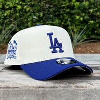 New Era LA Dodgers Ivory/Royal 2025 WS Champs Flags 940 A-Frame