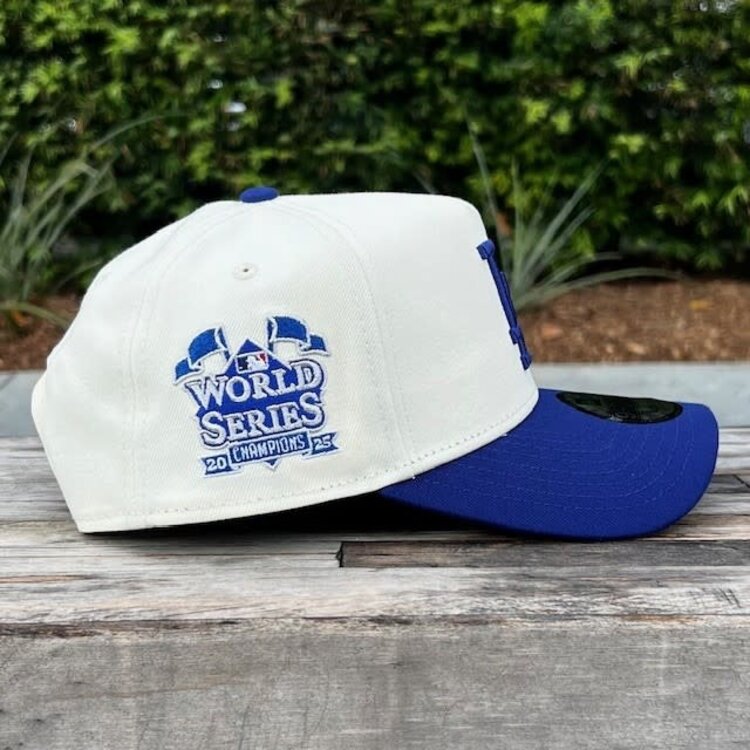 New Era LA Dodgers Ivory/Royal 2025 WS Champs Flags 940 A-Frame