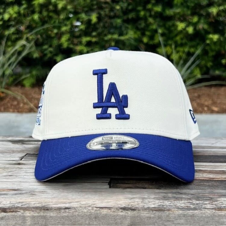 New Era LA Dodgers Ivory/Royal 2025 WS Champs Flags 940 A-Frame