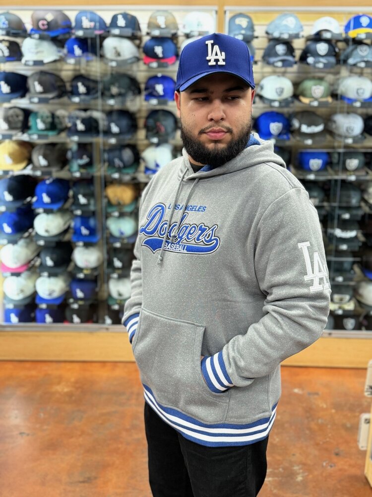 Mitchell and Ness LA Dodgers M&N Snow Washed Fleece Hoodie