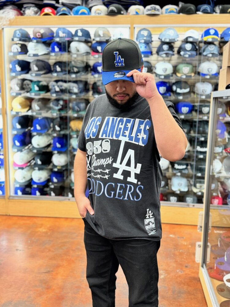 Mitchell and Ness LA Dodgers M&N Titles Black Tee