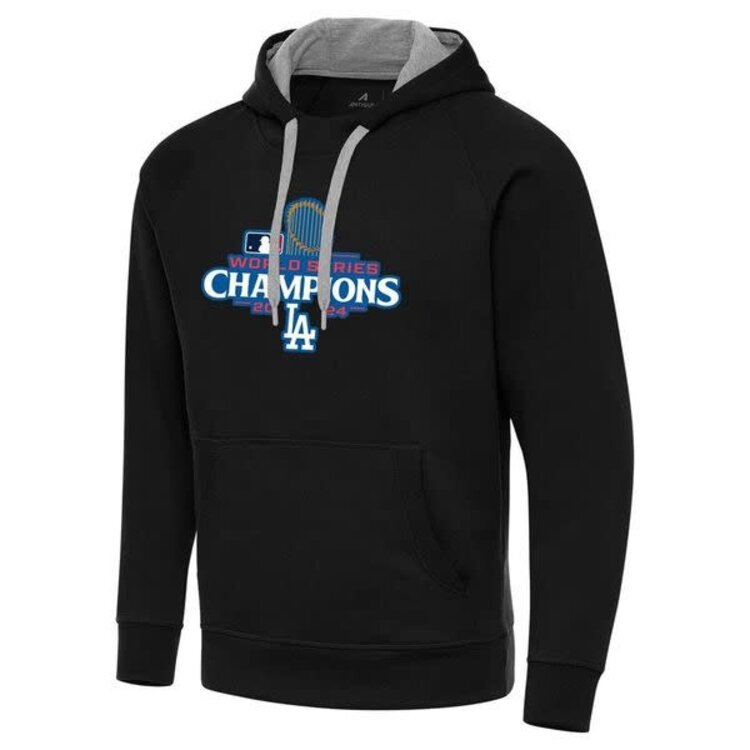 Antigua LA 2024 World Series Champs Black P/O Hoodie