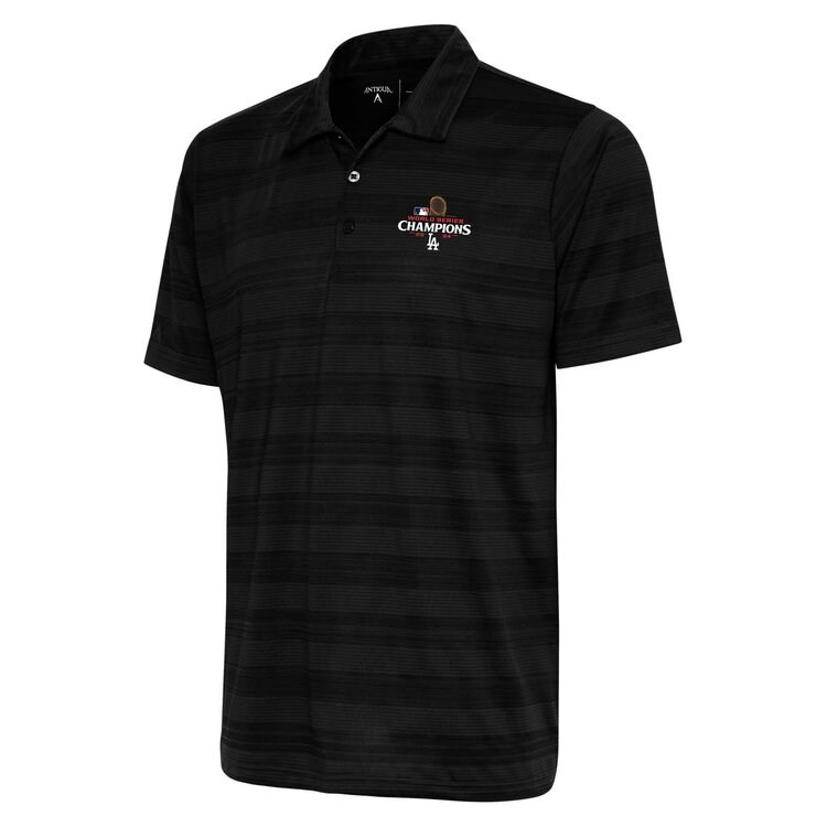Antigua LA M 2024 World Series Champs Compass Black Polo