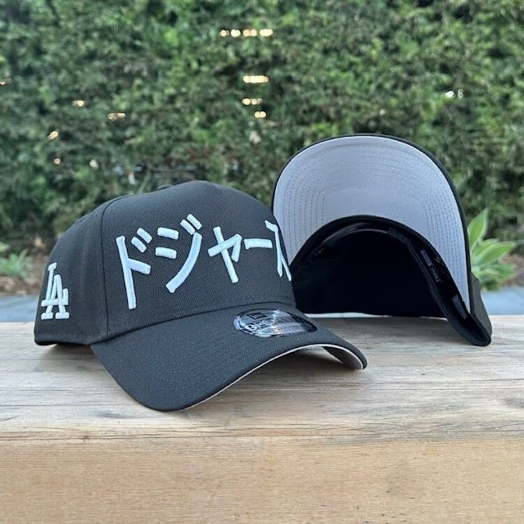 New Era LA Dodgers Black White Kanji 940 A-Frame