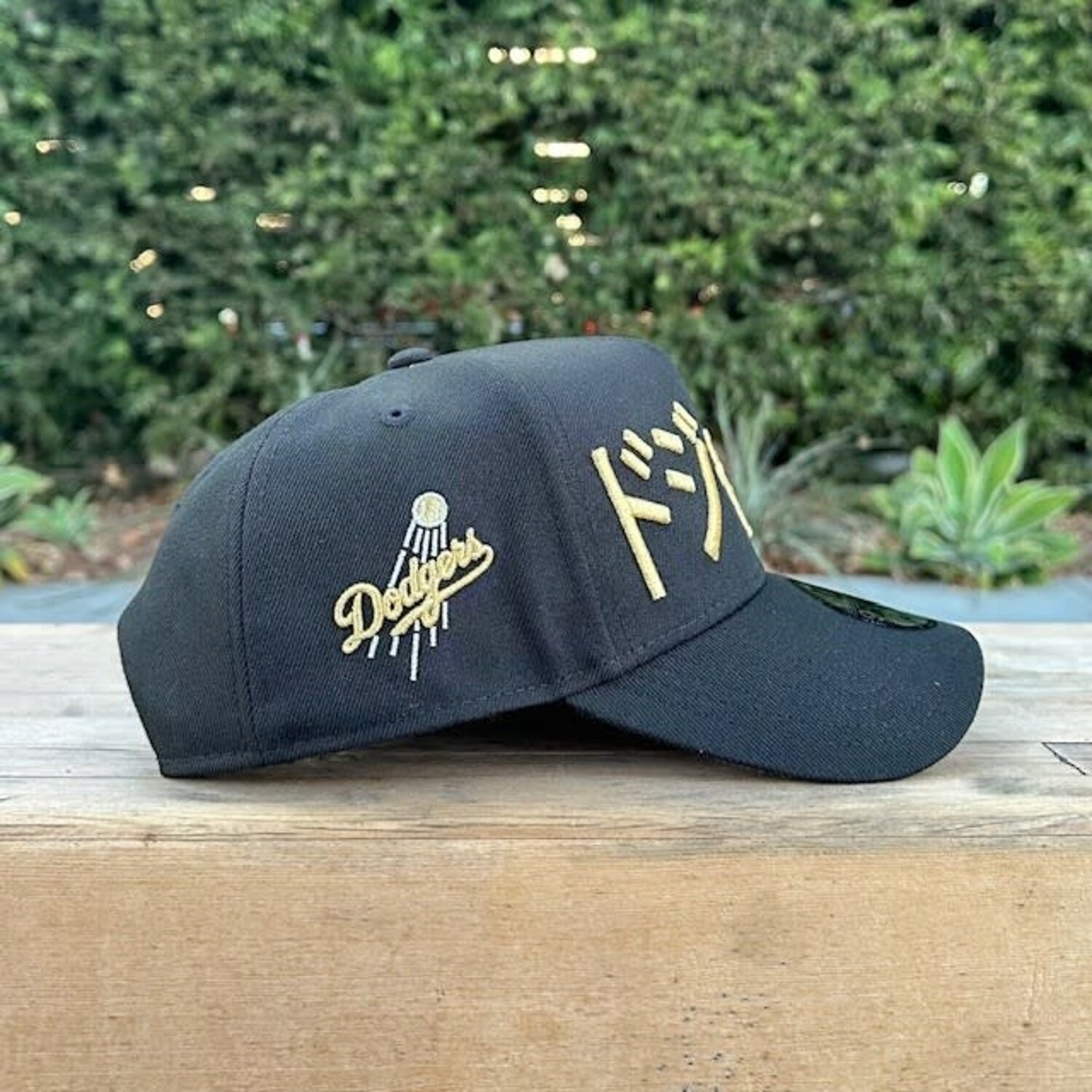 LA Dodgers Black Metallic Gold Kanji 940 A-Frame - The Locker Room