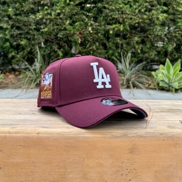 New Era LA Maroon 60th Stadium Sky Blue UV 940 A-Frame