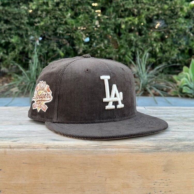 New Era LA Brown Corduroy 100 Years Khaki UV
