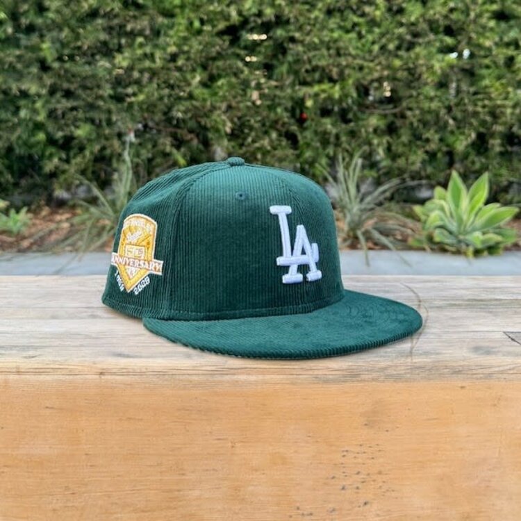 New Era LA Dark Green Corduroy 50th Anniv Sky Blue UV