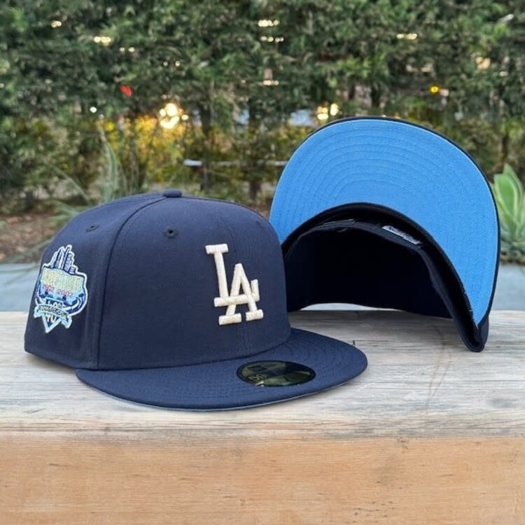 New Era LA Navy Ivory 40th Stadium Sky Blue UV Fitted