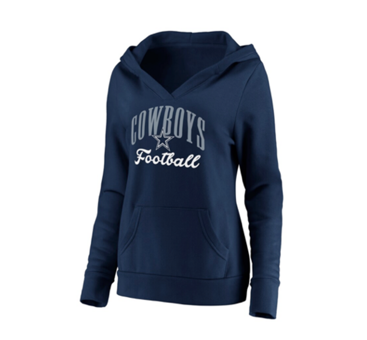 Fanatics Cowboys W Victory Script Pullover Hoodie