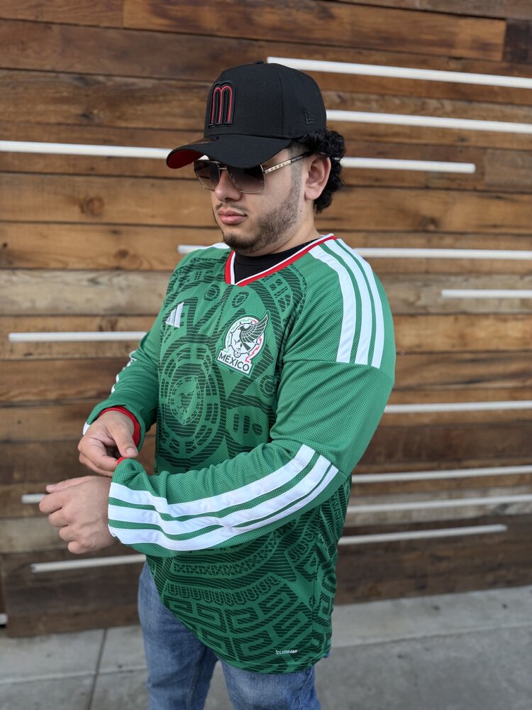 Adidas Mexico 2026 FIFA World Cup adidas Men's Home Long Sleeve Jersey