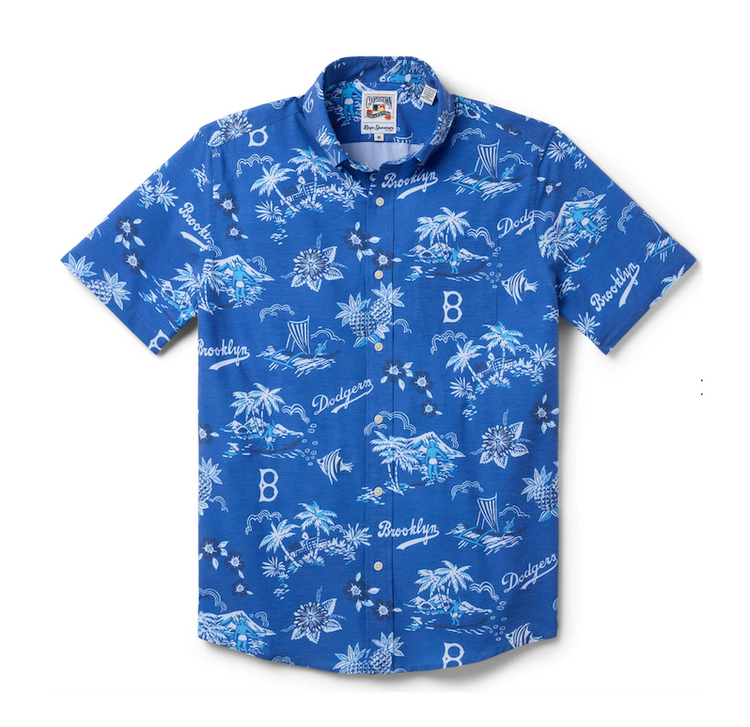 Reyn Spooner Brooklyn Dodgers Reyn Spooner Kekai Royal Button-Down