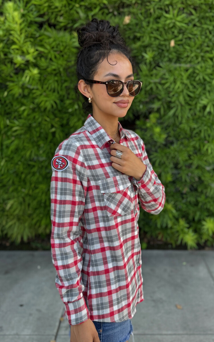 Antigua 49ers W Ease Flannel L/S