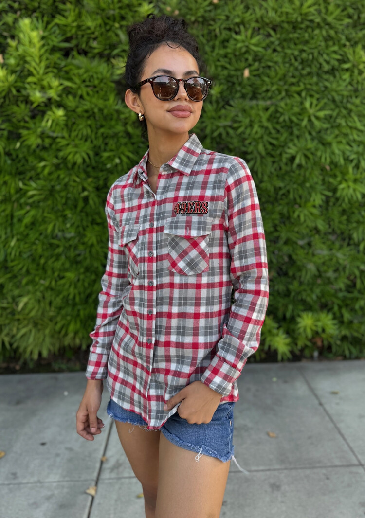 Antigua 49ers W Ease Flannel L/S