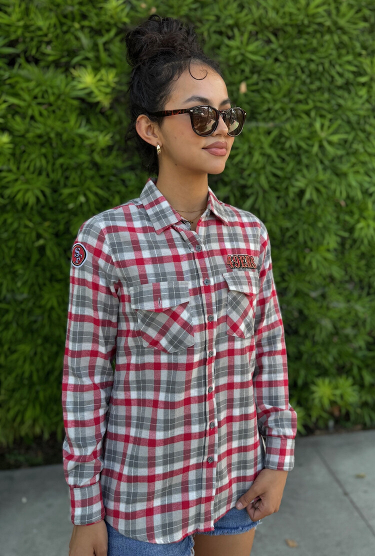 Antigua 49ers W Ease Flannel L/S
