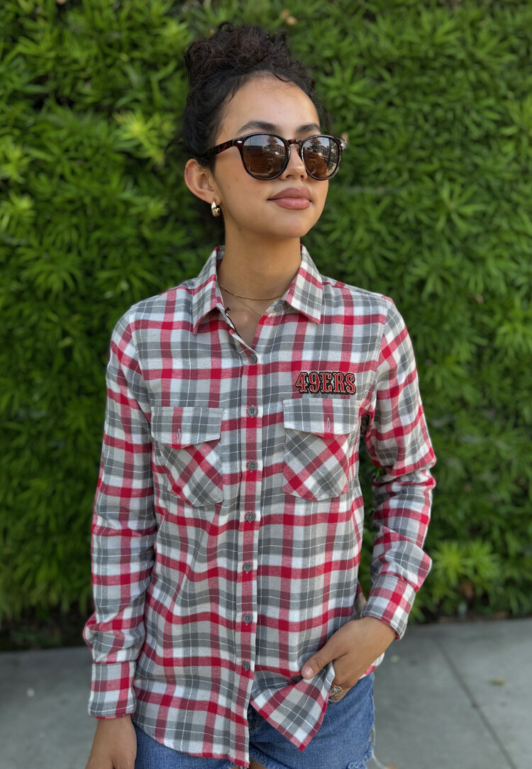 Antigua 49ers W Ease Flannel L/S