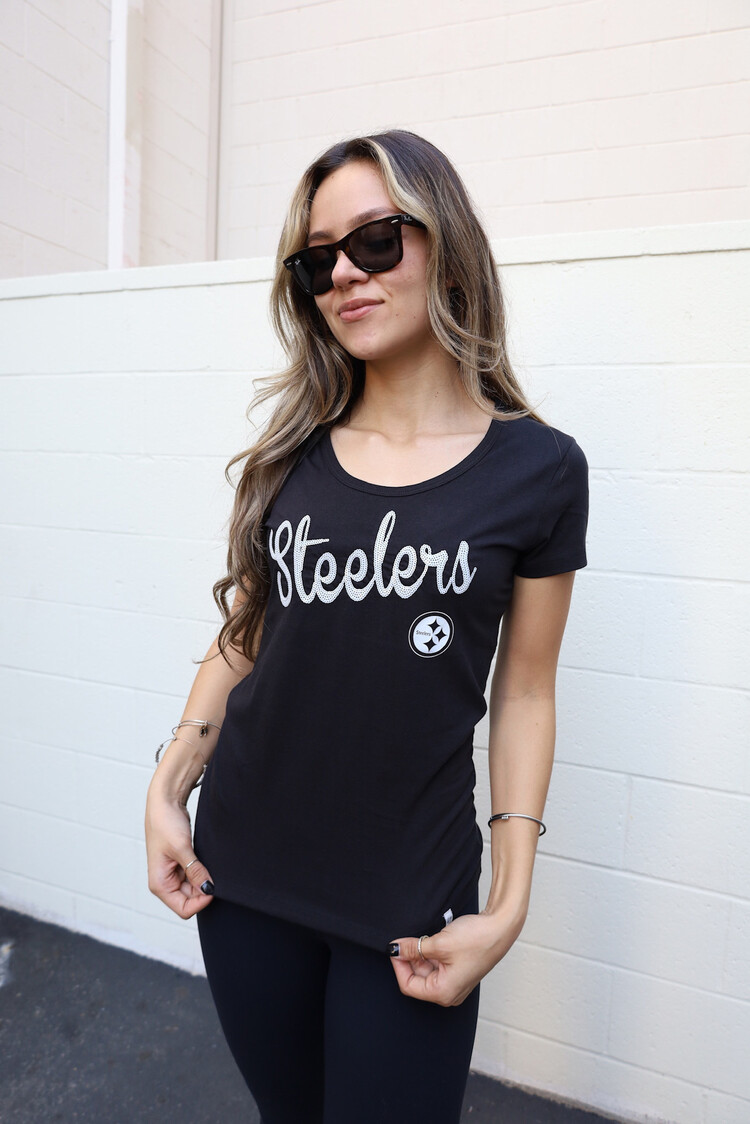 47 Brand Steelers W '47 Sequin Script Scoop