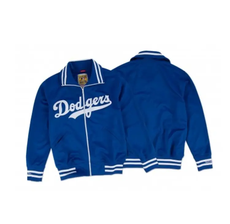 Mitchell and Ness MLB Los Angeles Dodgers Men's Mitchell & Ness 1981 Authentic Batting Practice Jacket Royal